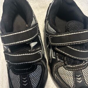 Black and Gray Kids Shoes